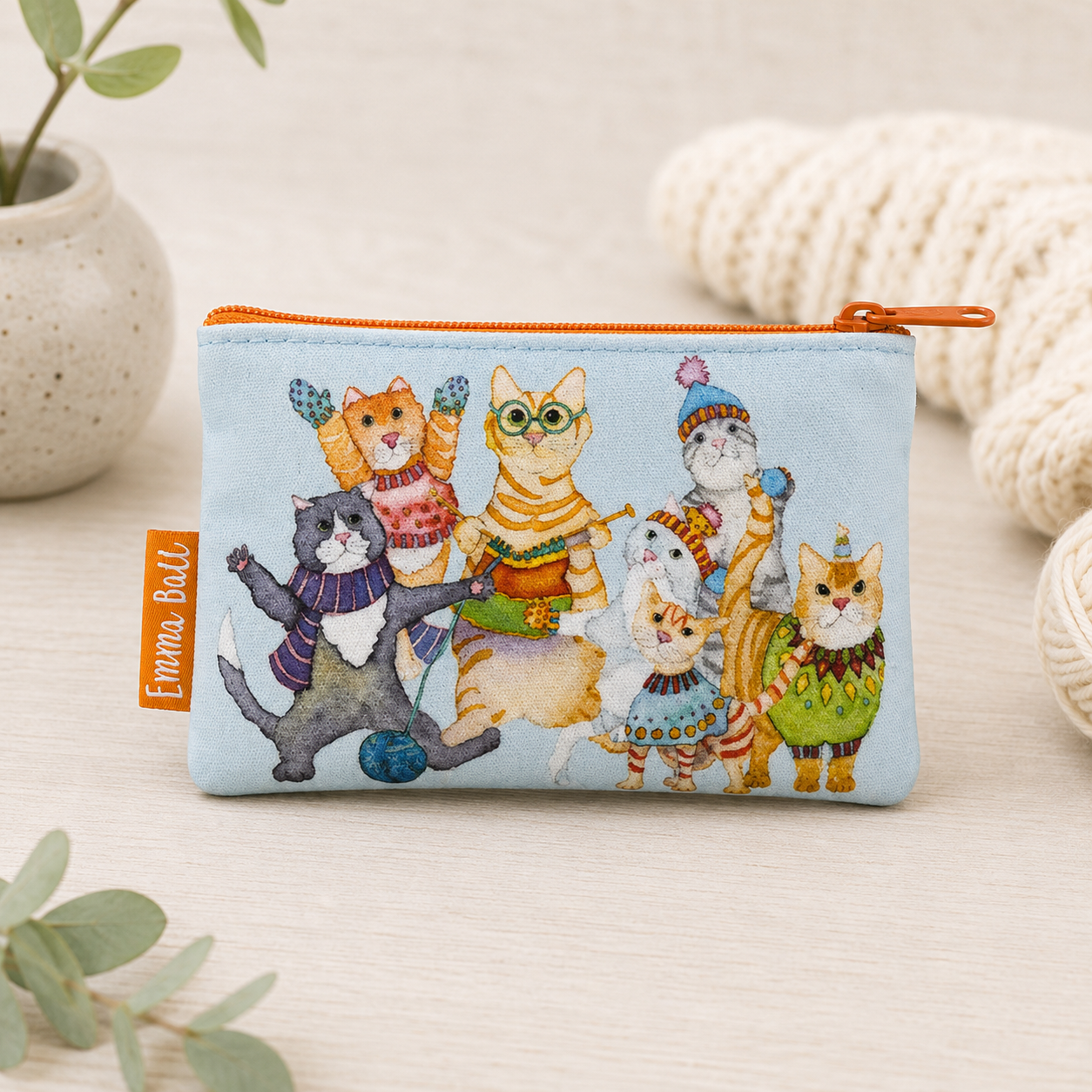 Liten tilbehørsveske – Kittens In Mittens – Emma Ball