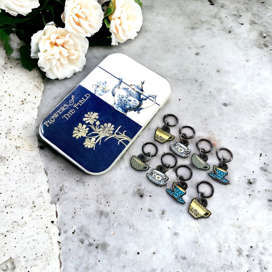 Firefly Notes maskemarkører – Tea set - Strikkeredet Design - Firefly notes