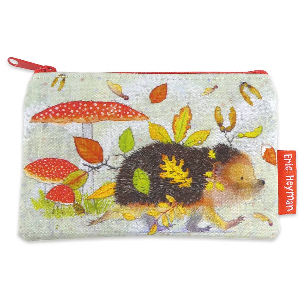 Liten tilbehørsveske – hedgehog – Emma Ball - Strikkeredet Design -