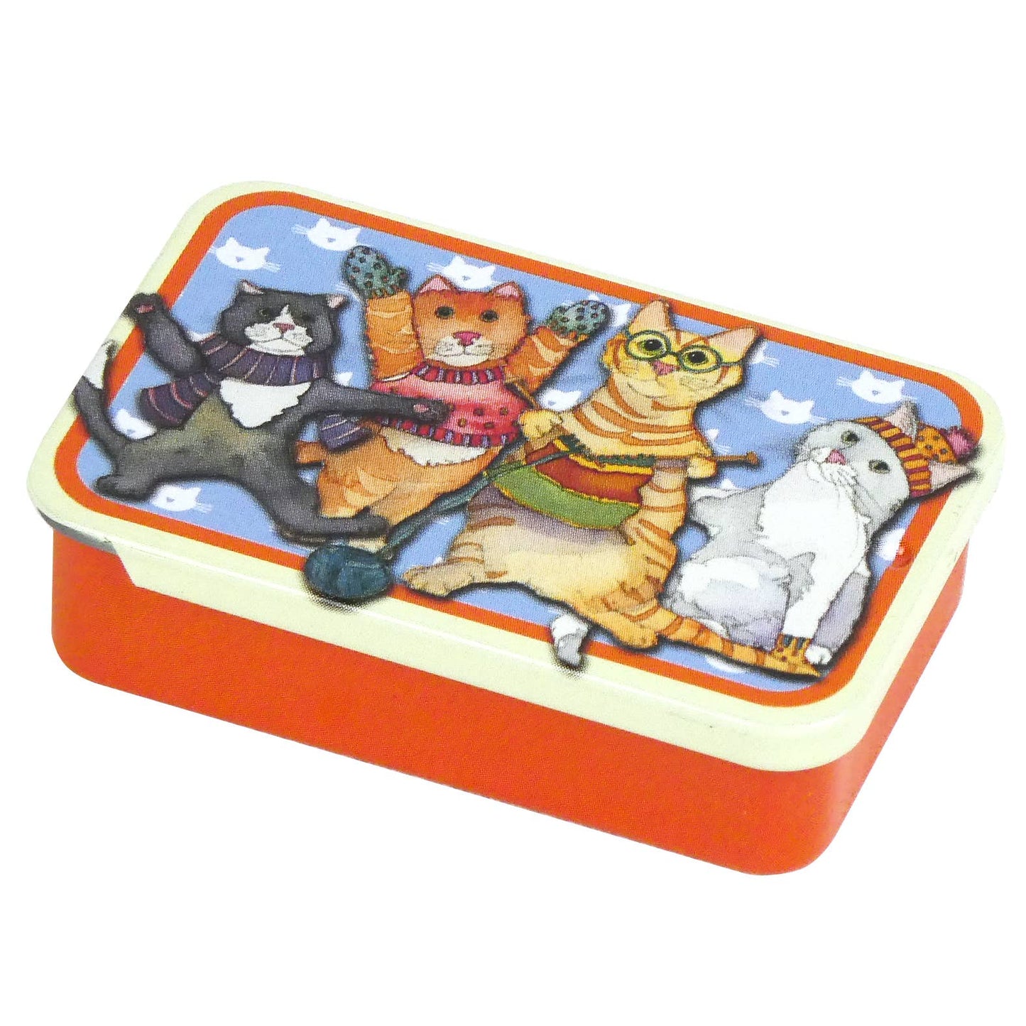 Metallboks liten – Kittens In Mittens – Emma Ball - Strikkeredet Design -