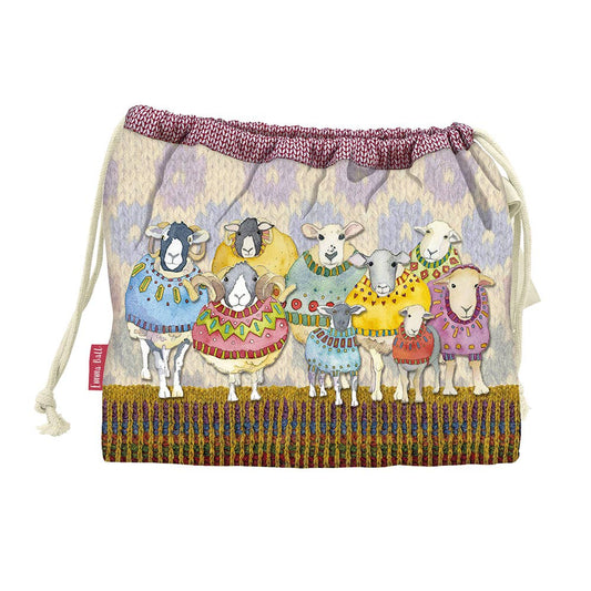 Prosjektveske med snøring – Sheep In Sweaters – Emma Ball