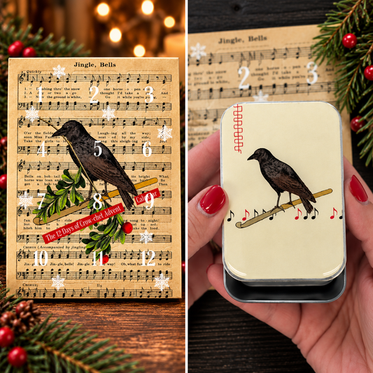 Pakke: Adventskalender 2026 vinterskog + stor kråkeboks – Firefly Notes