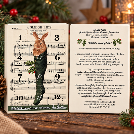 Adventskalender 2026 med maskemarkører – viktoriansk jul – Firefly Notes