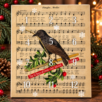 Adventskalender 2026 med maskemarkører – vinterskog – Firefly Notes