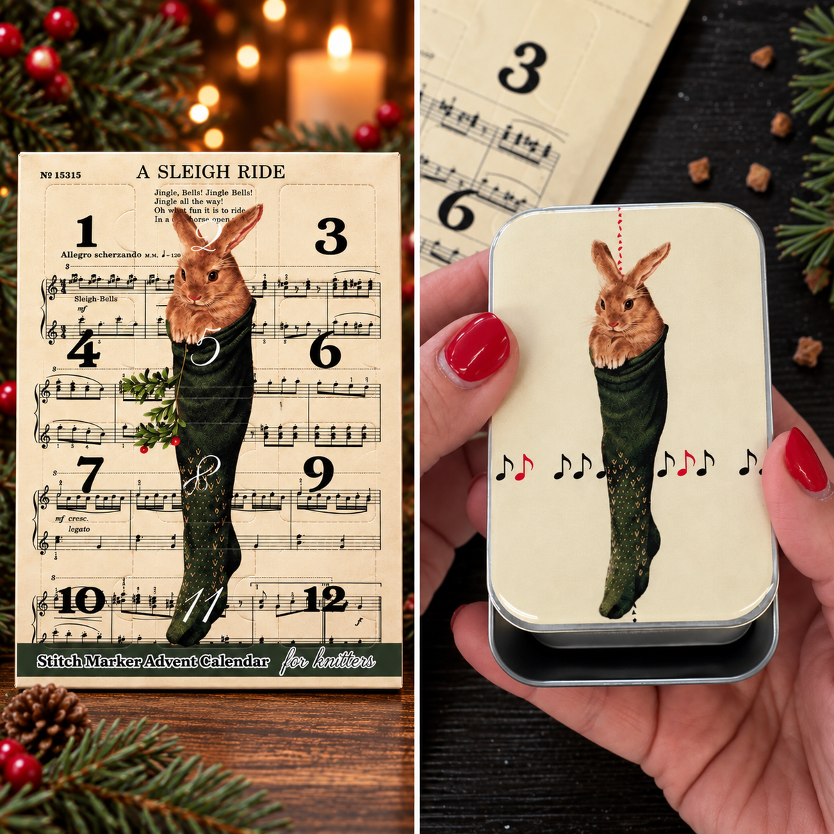 Pakke: Adventskalender 2026 viktoriansk jul + stor kaninboks – Firefly Notes