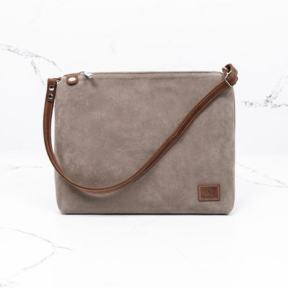 Flow bag – elegant veske i semsket skinn