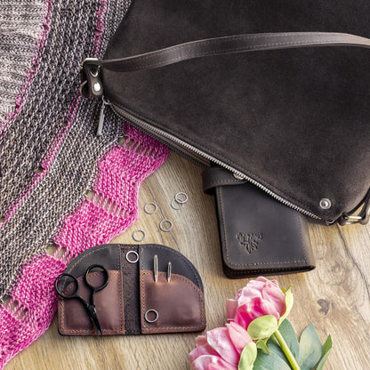 Flow bag – elegant veske i semsket skinn