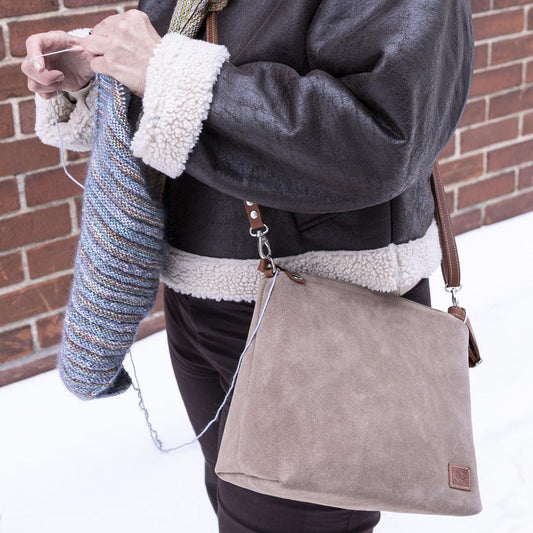 Flow bag – elegant veske i semsket skinn