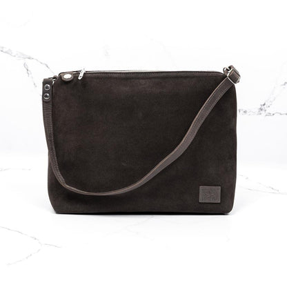 Flow bag – elegant veske i semsket skinn