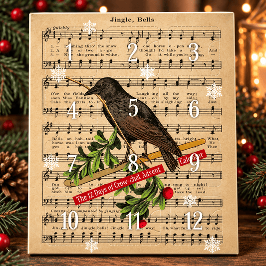 Adventskalender 2026 med maskemarkører – vinterskog – Firefly Notes - Strikkeredet Design - Annet strikketilbehør