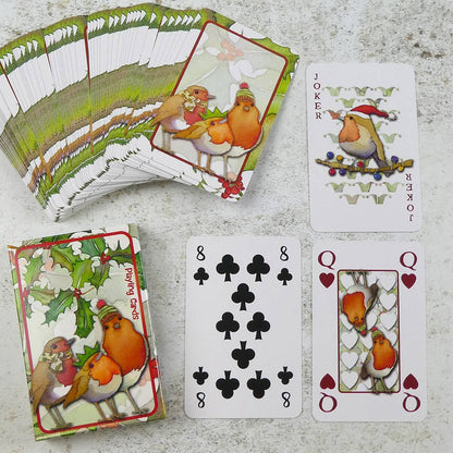 Spillkort i boks – Christmas Robins – Emma Ball