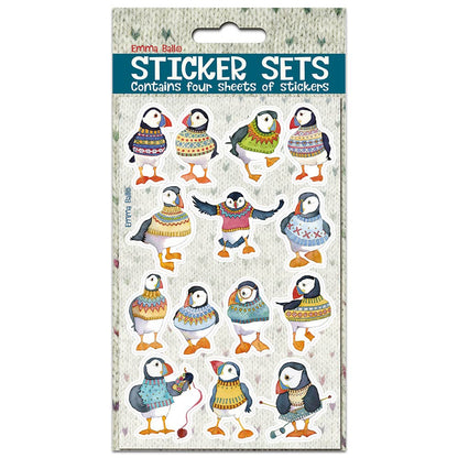 Klistremerker – Woolly Puffins – Emma Ball