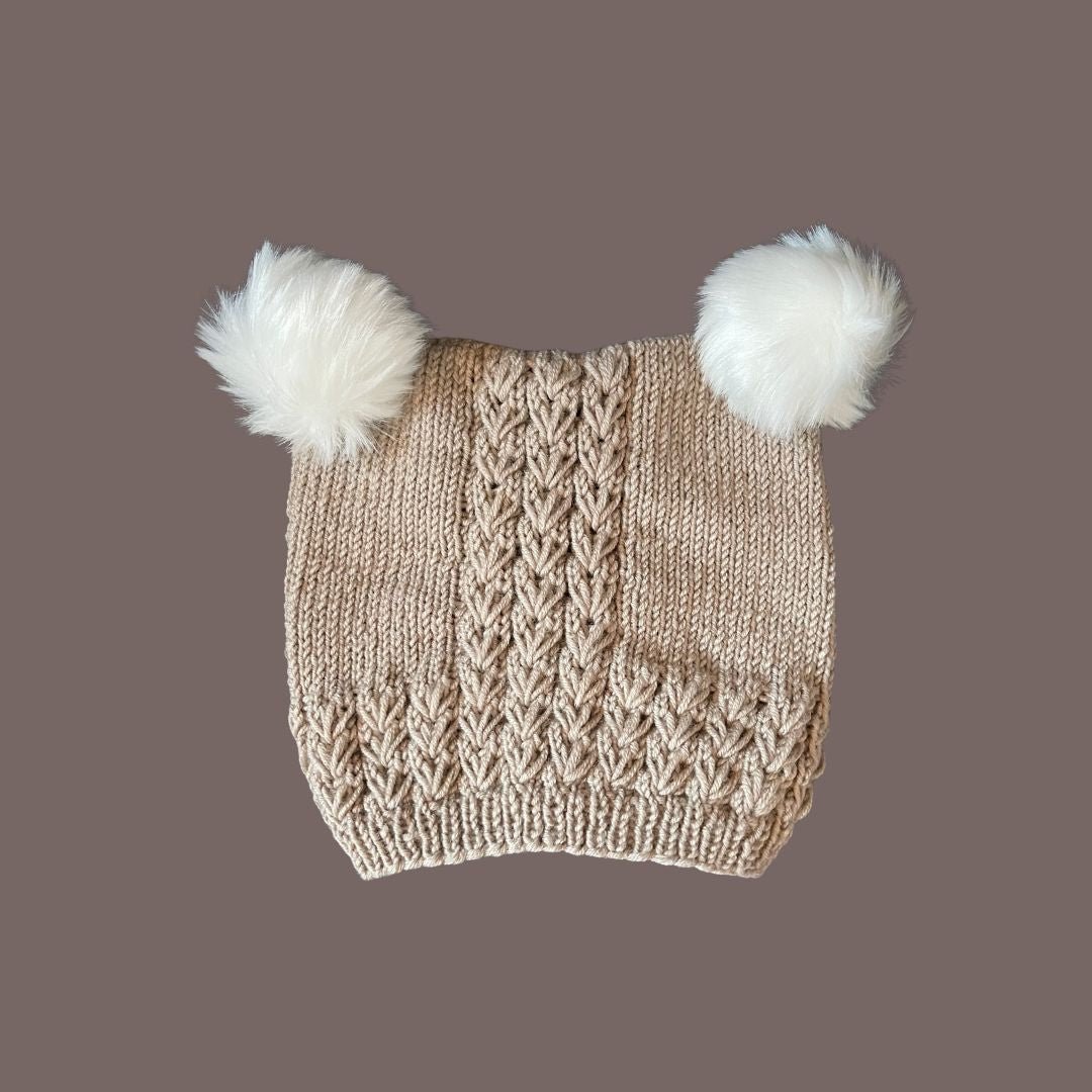 Benjamin lue og hals - Strikkeredet Design - Strikkeoppskrift