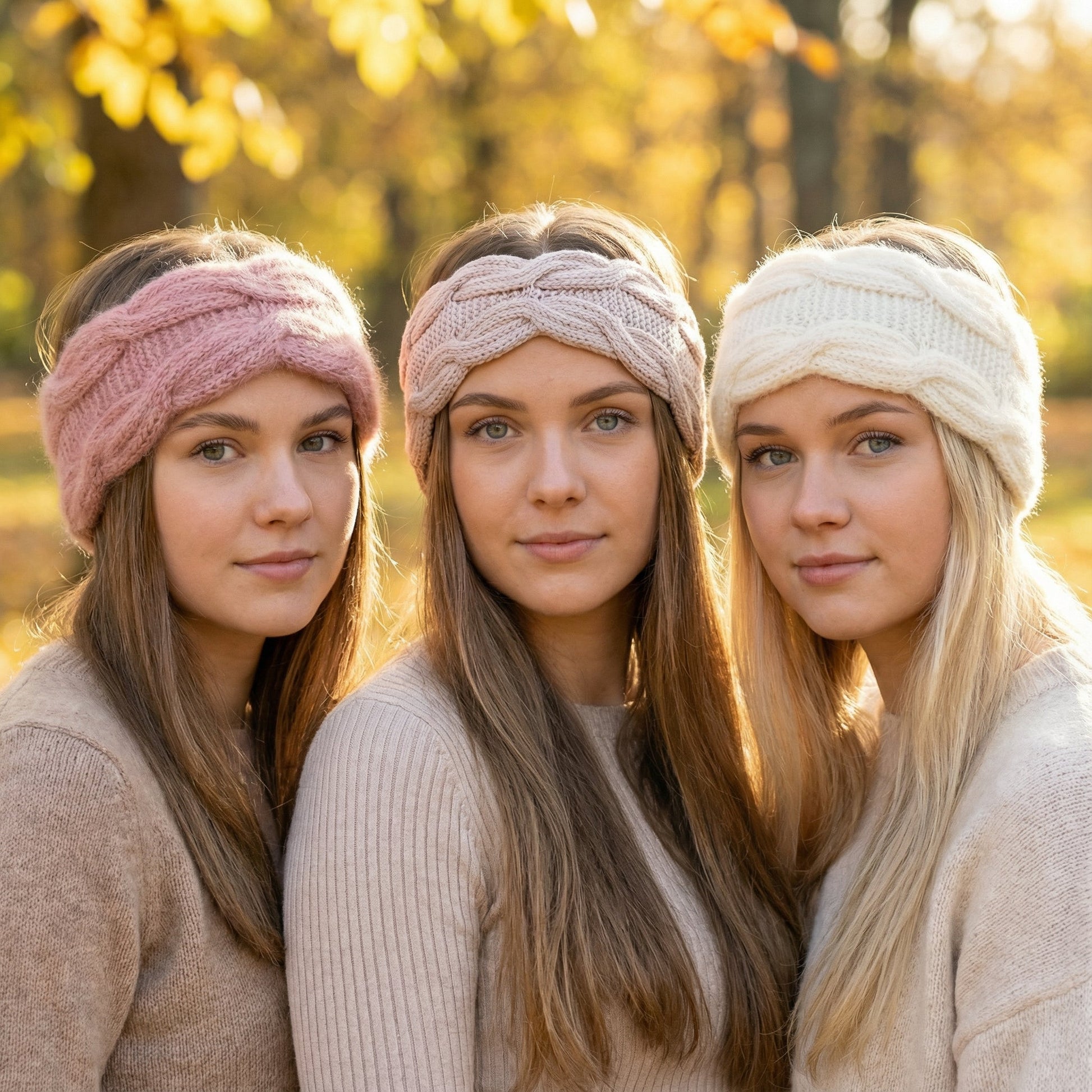 Bølgedans pannebånd og hårbånd med brede fletter - Strikkeredet Design - Strikkeoppskrift