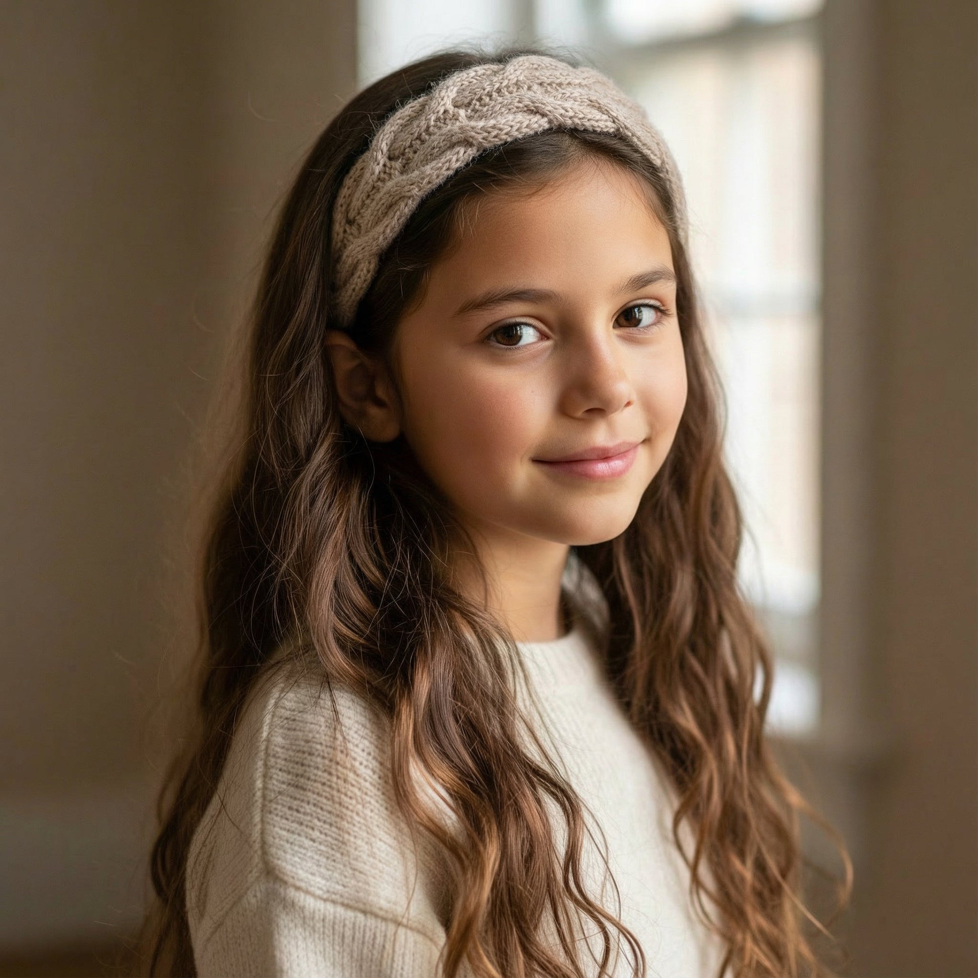 Bølgedans pannebånd og hårbånd med brede fletter - Strikkeredet Design - Strikkeoppskrift