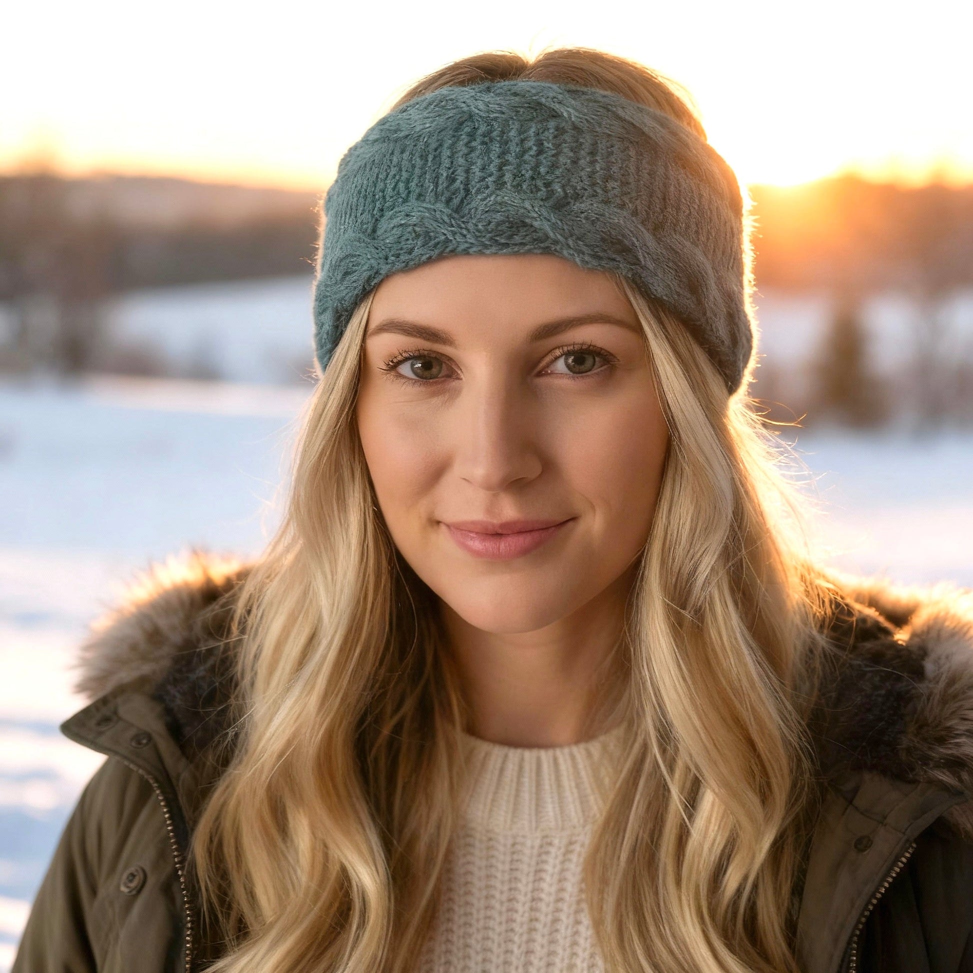 Bølgedans pannebånd og hårbånd med smale fletter - Strikkeredet Design - Strikkeoppskrift