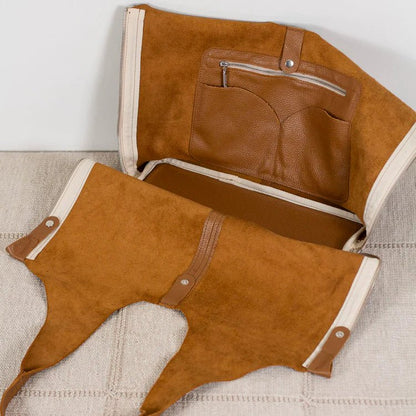 Boundless bag - stor, lekker veske i ekte lær fra Thread and Maple - Strikkeredet Design - Veske i ekte lær