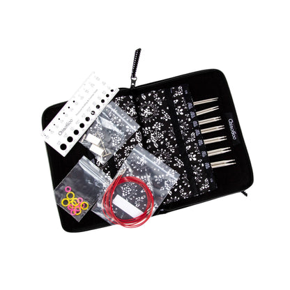 ChiaoGoo Twist lace 13 cm - halvt rundpinnesett med utskiftbare metall pinner (2,75 - 5 mm) - Strikkeredet Design - 