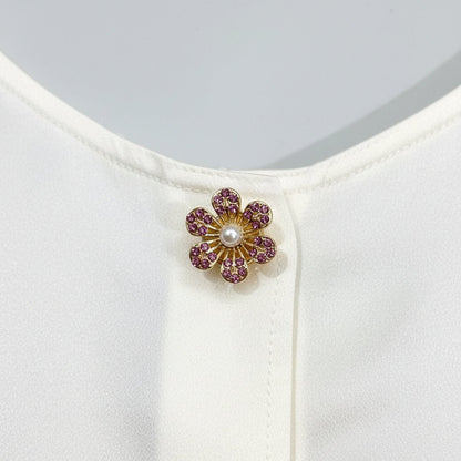 Clip on pynteknapper E - Rosenhimmel (par) - Strikkeredet Design - 