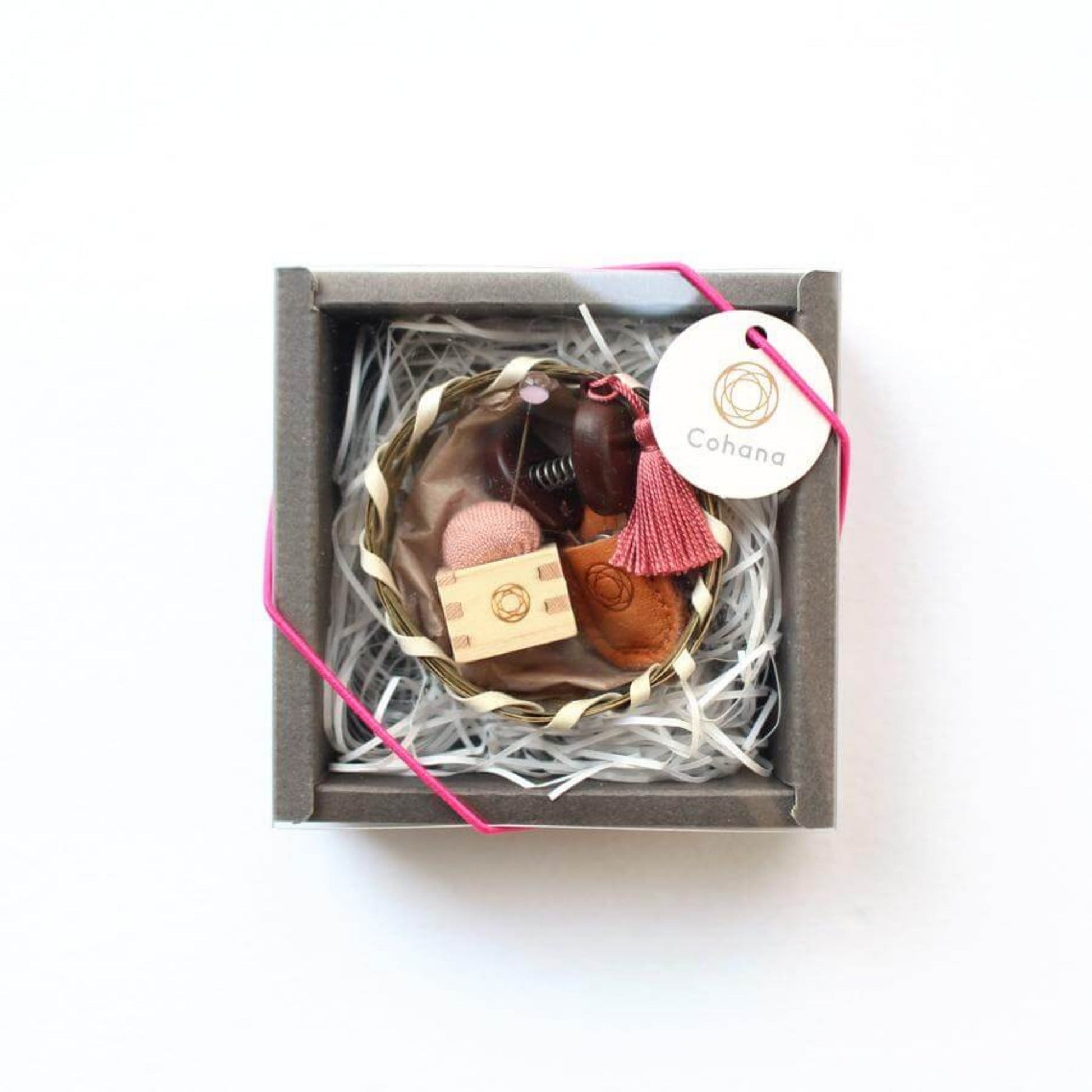 Cohana Mini - gavesett – Minisaks og Mini Masu nålepute - populært, vakkert og funksjonelt! - Strikkeredet Design - Cohana hobbyverktøy