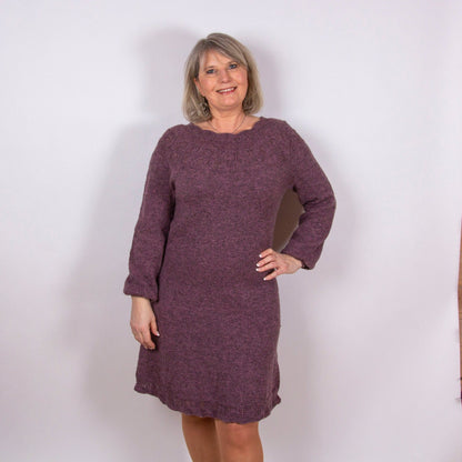 Date night kjole - med både korte og lange ermer - Strikkeredet Design - 