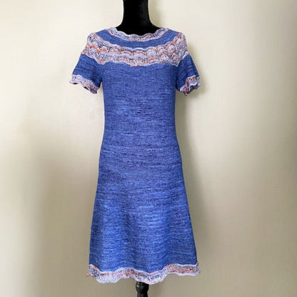 Date night kjole - med både korte og lange ermer - Strikkeredet Design - 