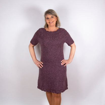 Date night kjole - med både korte og lange ermer - Strikkeredet Design - 