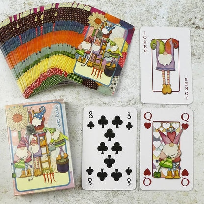 Spillkort i boks – Crafting Gnomes – Emma Ball