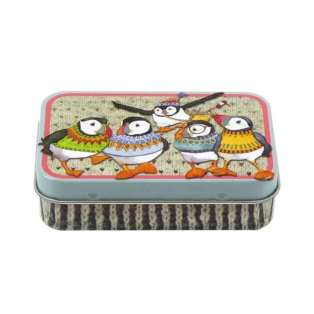 Spillkort i boks – Woolly Puffins – Emma Ball