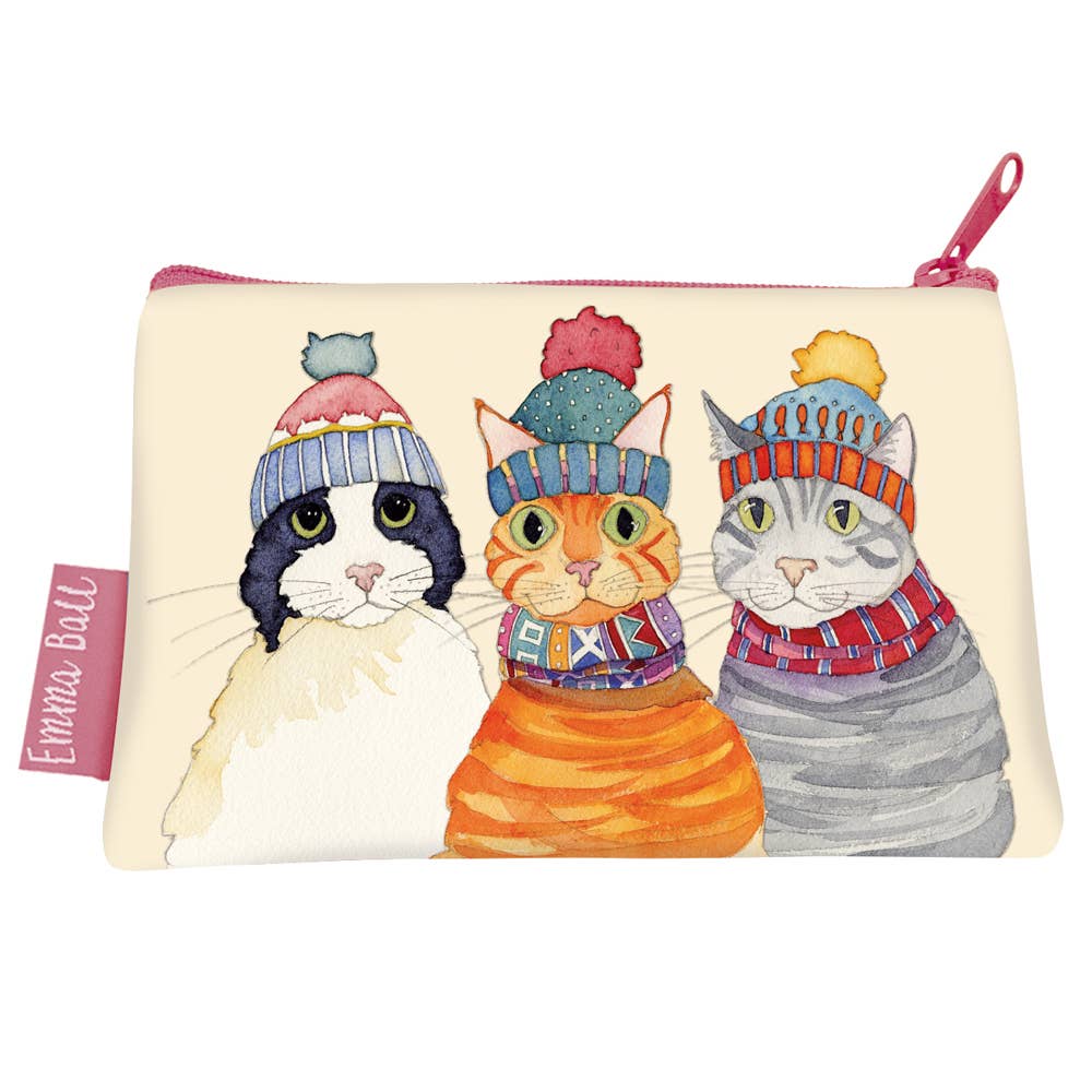 Liten tilbehørsveske – Cats In Hats – Emma Ball