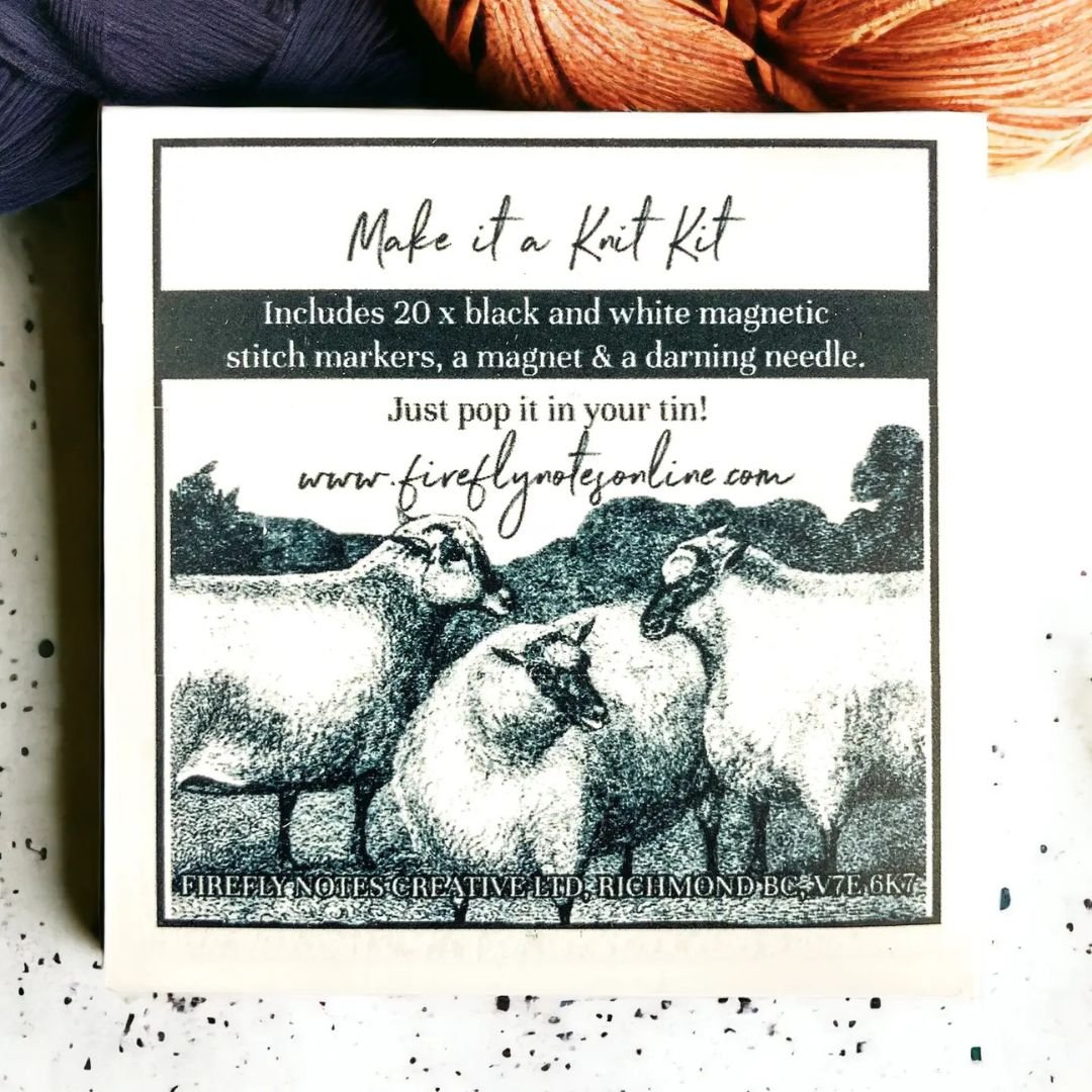 Firefly Notes magnetplate med tilbehør til metallboks - Strikkeredet Design - 