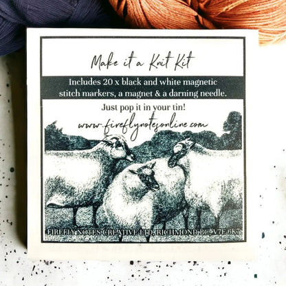 Firefly Notes magnetplate med tilbehør til metallboks - Strikkeredet Design - 