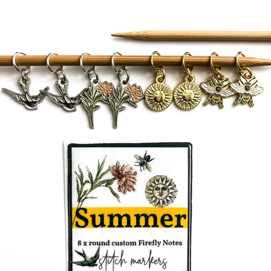 Firefly Notes maskemarkører - sommer - Strikkeredet Design - Annet strikketilbehør