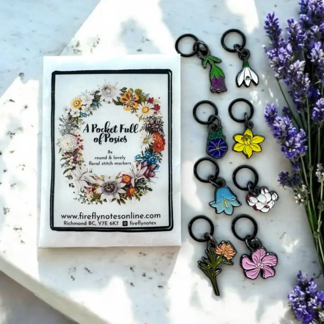 Firefly Notes maskemarkører – blomsterkrans - Strikkeredet Design - 