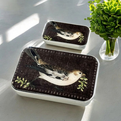 Firefly Notes metallboks – Sangfugl - Strikkeredet Design - 