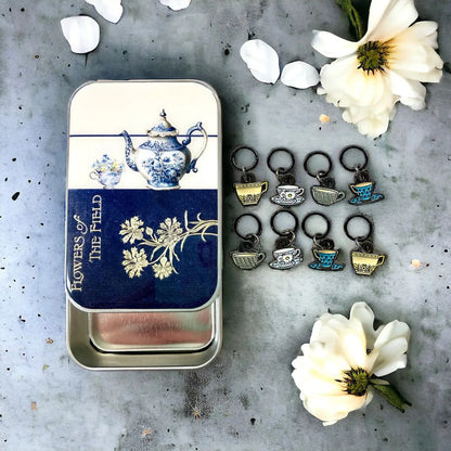 Firefly Notes metallboks – Tea set - Strikkeredet Design - Firefly notes