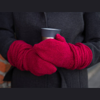 Frosty Waves Votter - varme og stilige strikkevotter til ungdom og voksen - Strikkeredet Design - Strikkeoppskrift