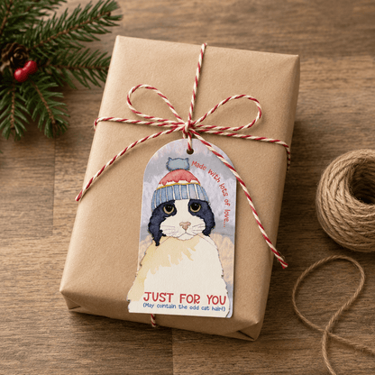 Gavelapper (12 stk) – Cats In Hats – Emma Ball - Strikkeredet Design -