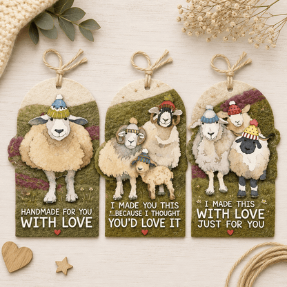 Gavelapper (12 stk) – Happy Sheep – Emma Ball - Strikkeredet Design - Annet strikketilbehør