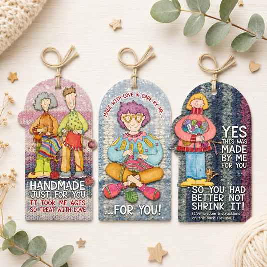 Gavelapper (12 stk) – Yarn Club – Emma Ball - Strikkeredet Design -