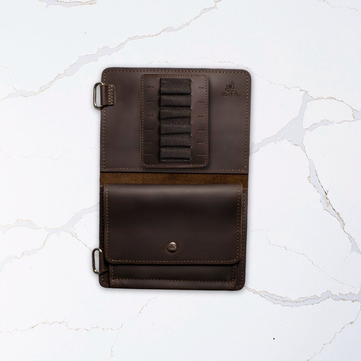 Innleggsside for ekstra pinnetupper – passer ordinær og jumbo perm - Strikkeredet Design - Thread and Maple innleggsmapper for strikkeverktøy