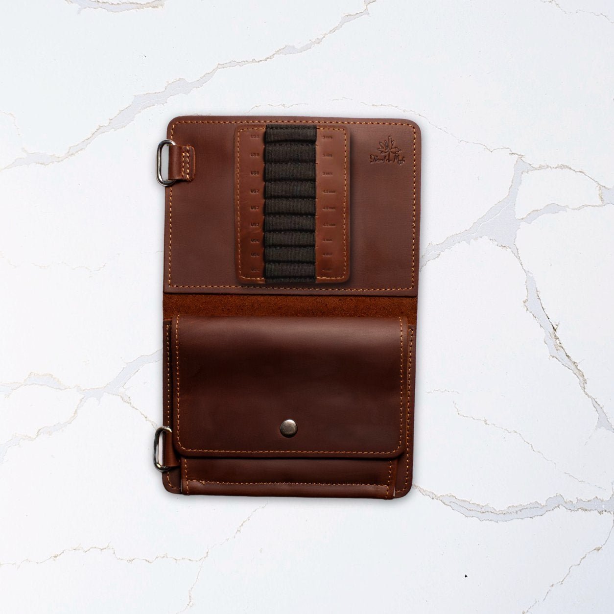 Innleggsside for ekstra pinnetupper – passer ordinær og jumbo perm - Strikkeredet Design - Thread and Maple innleggsmapper for strikkeverktøy