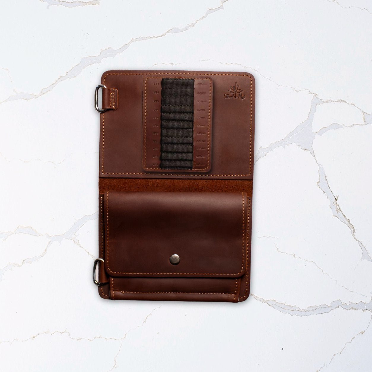 Innleggsside for ekstra pinnetupper – passer ordinær og jumbo perm - Strikkeredet Design - Thread and Maple innleggsmapper for strikkeverktøy