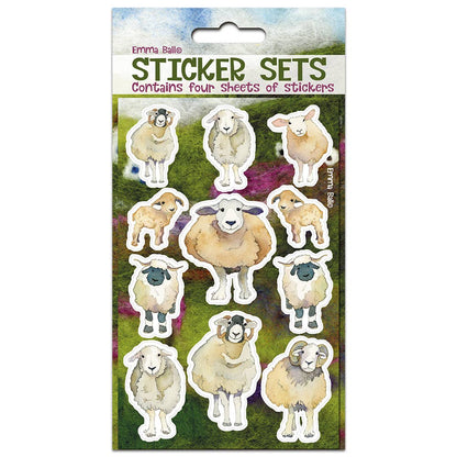 Klistremerker – felted sheep – Emma Ball - Strikkeredet Design - 