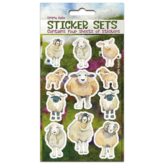 Klistremerker – felted sheep – Emma Ball - Strikkeredet Design - 