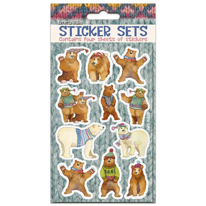 Klistremerker – woolly bears – Emma Ball - Strikkeredet Design - 