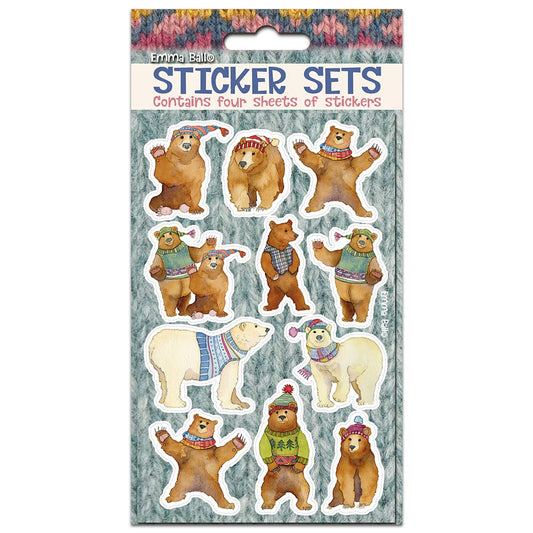 Klistremerker – woolly bears – Emma Ball - Strikkeredet Design - 