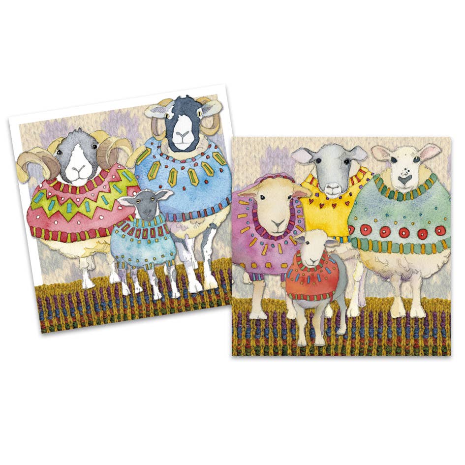Kortpakke (10 stk) – Sheep In Sweaters – Emma Ball - Strikkeredet Design -