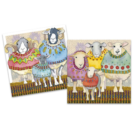 Kortpakke (10 stk) – Sheep In Sweaters – Emma Ball - Strikkeredet Design -