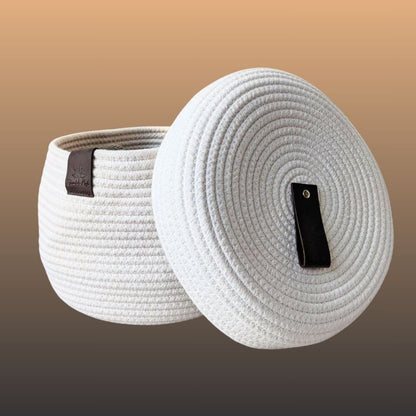 Kurv 2 - høy med lokk - Strikkeredet Design - 